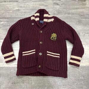 Polo by Ralph Lauren Boys’ 3T Shawl Collar Chunky Knit sweater